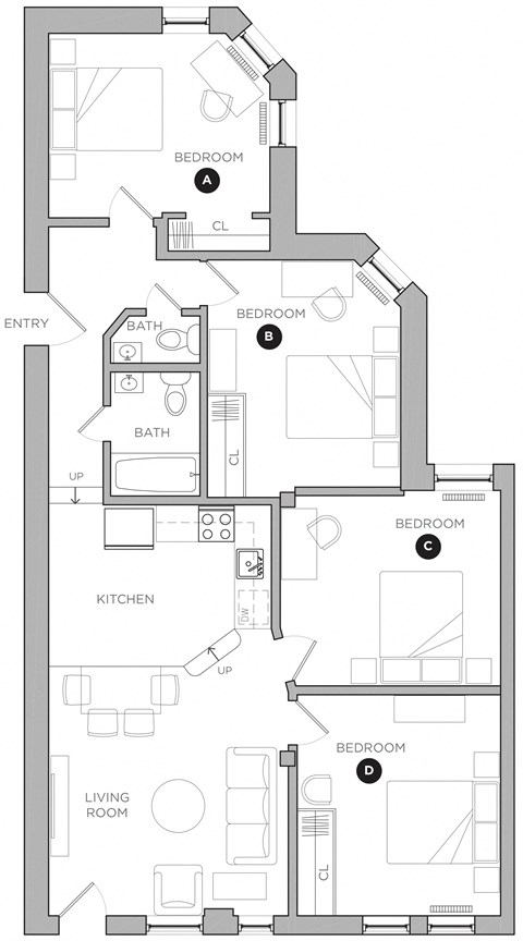 101 S 39th St 1-5 Beds Apartment, Student for Rent - Photo Gallery 48